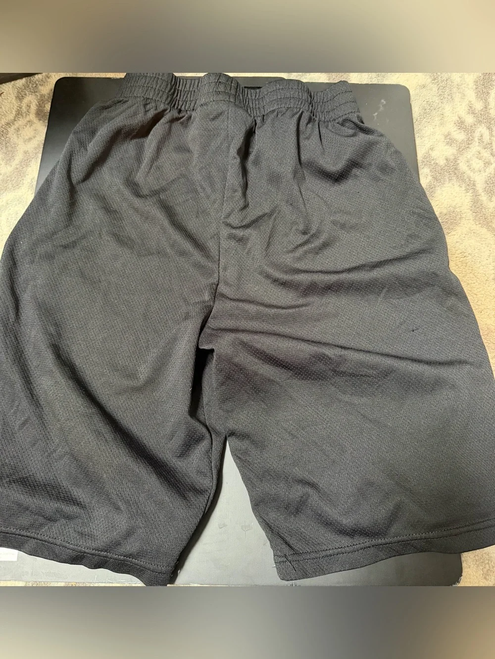 Puma Black Shorts with White Piping